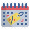 Sales Calendar Date Icon