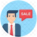 Sales Agent Salesman Salesperson Icon