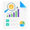 Sales Analysis Trend Analysis Business Analytics Icon