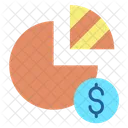 I Sales Analytics Dollars Sales Analytics Pie Chart Icon