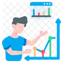 Sales Analytics Chart Icon