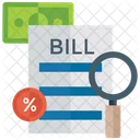Financial Statement Sales Bill Invoice Icon