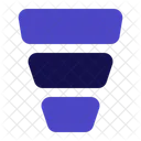 Sales Funnel Filtering Funnel Icon