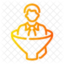 Sales Funnel Coin Buyer Icon