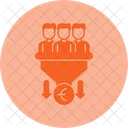 Sales Pipeline Deal Tracking Conversion Process Icon