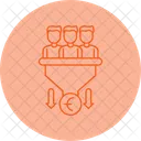 Sales Pipeline Deal Tracking Conversion Process Icon