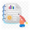 Sales Plan Report Finance Icon