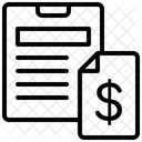 보고서 분석 재무 아이콘