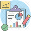 Sales Report Market Report Business File Icon