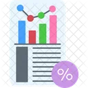 Sales Report Revenue Analysis Business Performance Icon