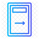 Salida De Emergencia Puerta Transporte Icono