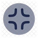 Salir Del Circulo De Pantalla Completa Minimizar Reducir Icono