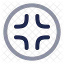 Salir Del Circulo De Pantalla Completa Minimizar Reducir Icono