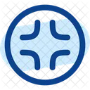 Salir Del Circulo De Pantalla Completa Icono