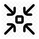 Salir De Pantalla Completa Minimizar Flecha Icono