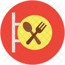 Salle A Manger Assiette Fourchette Icon