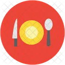 Salle A Manger Assiette Couteau Icon