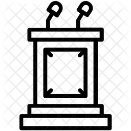 Podium de la salle d'audience  Icône