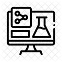 Laboratoire Informatique Technologie Etude Icône