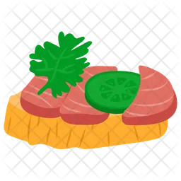 Salmon canape  Icon