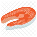 Salmon Slice Meat Icon