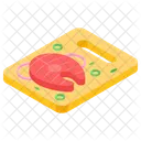 Salmon Steak Meat Seafood Icon