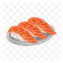 Salmon Sushi Japanese Food Food Symbol