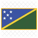 Salomon Inseln Flagge Land Symbol