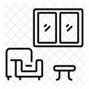 Lounge Sitzen Zimmer Symbol