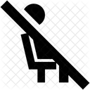 Lounge Verbot Beschilderung Symbol