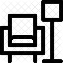 Lounge Hotellounge Sessel Symbol