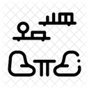 Lounge Stuhle Zuhause Symbol