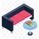 Wohnzimmer Sitzecke Lounge Symbol