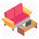 Wohnzimmer Sitzecke Lounge Symbol