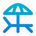 Lounge Sonnenschirm Schutz Symbol