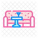Lounge Bereich Farbe Symbol
