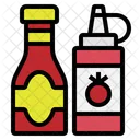 Ketchup Salsa Botella Icono