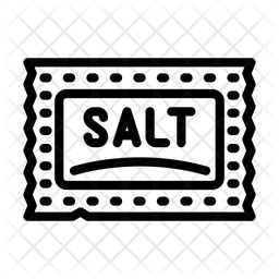 Salt Sachet Icon - Download in Line Style