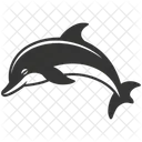 Salto De Golfinho Cetaceo Aquatico Icon