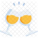 Saludos Bebidas Brindis Icono