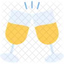 Saludos Copa Vino Icono