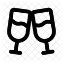 Saludos Celebracion Bebidas Icono
