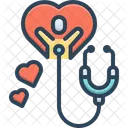 Salud Chequeo Estetoscopio Icono