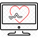 Monitor Ecg Electrocardiograma Icono