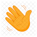 Agitando La Mano Gesto Con La Mano Hola Icono