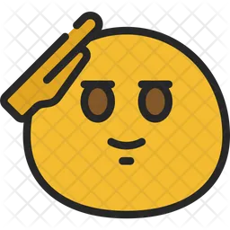 Salute Emoji Icon