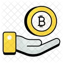 Salvar Bitcoin Criptomoeda Cripto Ícone