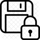 Disquete Bloqueio Sinal Ícone