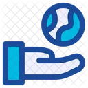 Salvar El Mundo Ahorrar Energia Icono