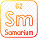 Samarium Chemistry Periodic Table Icon